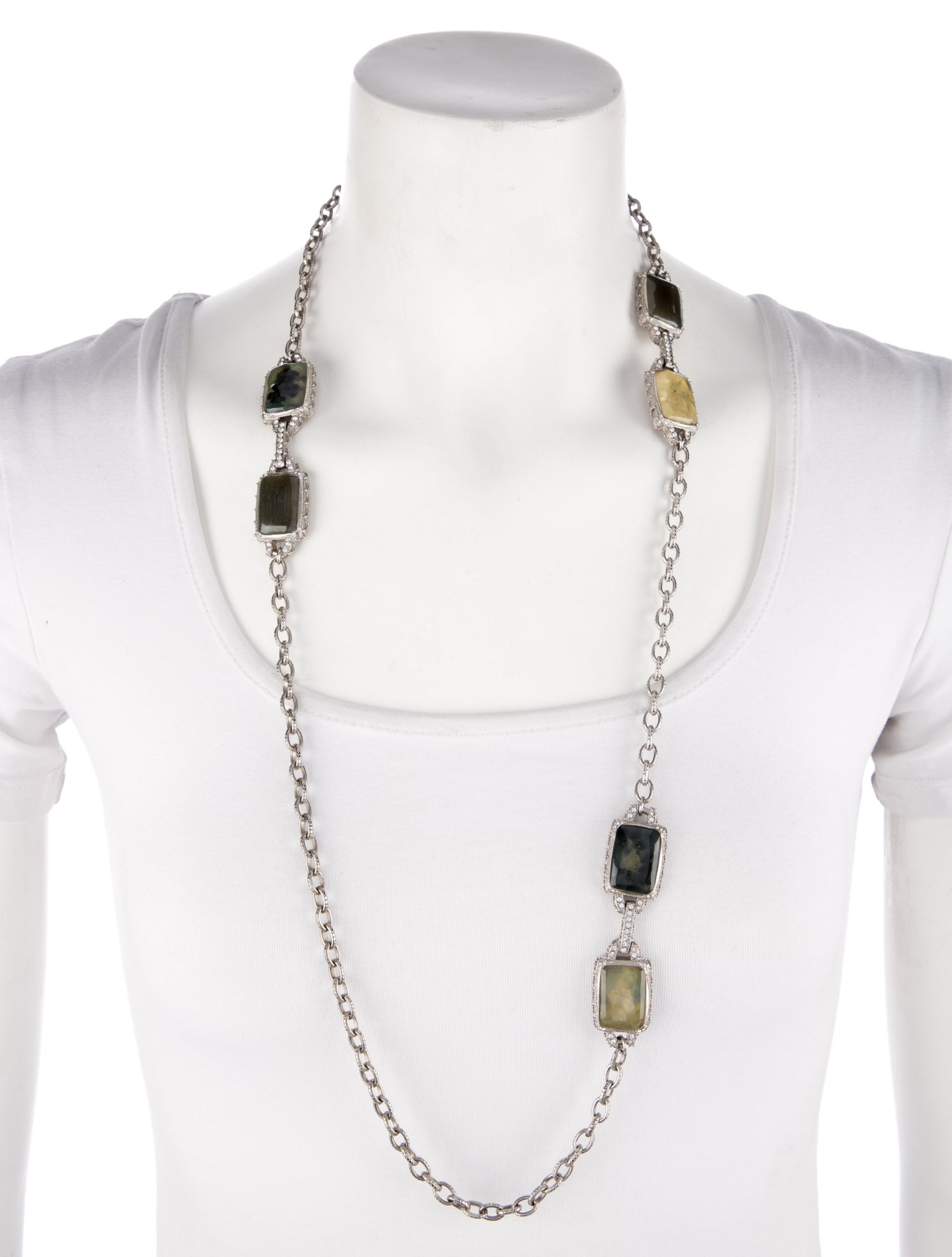 Chanel Strass & Resin Station Necklace